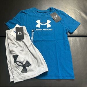 NWT Under Armour Athletic Set Boys Youth Size Small